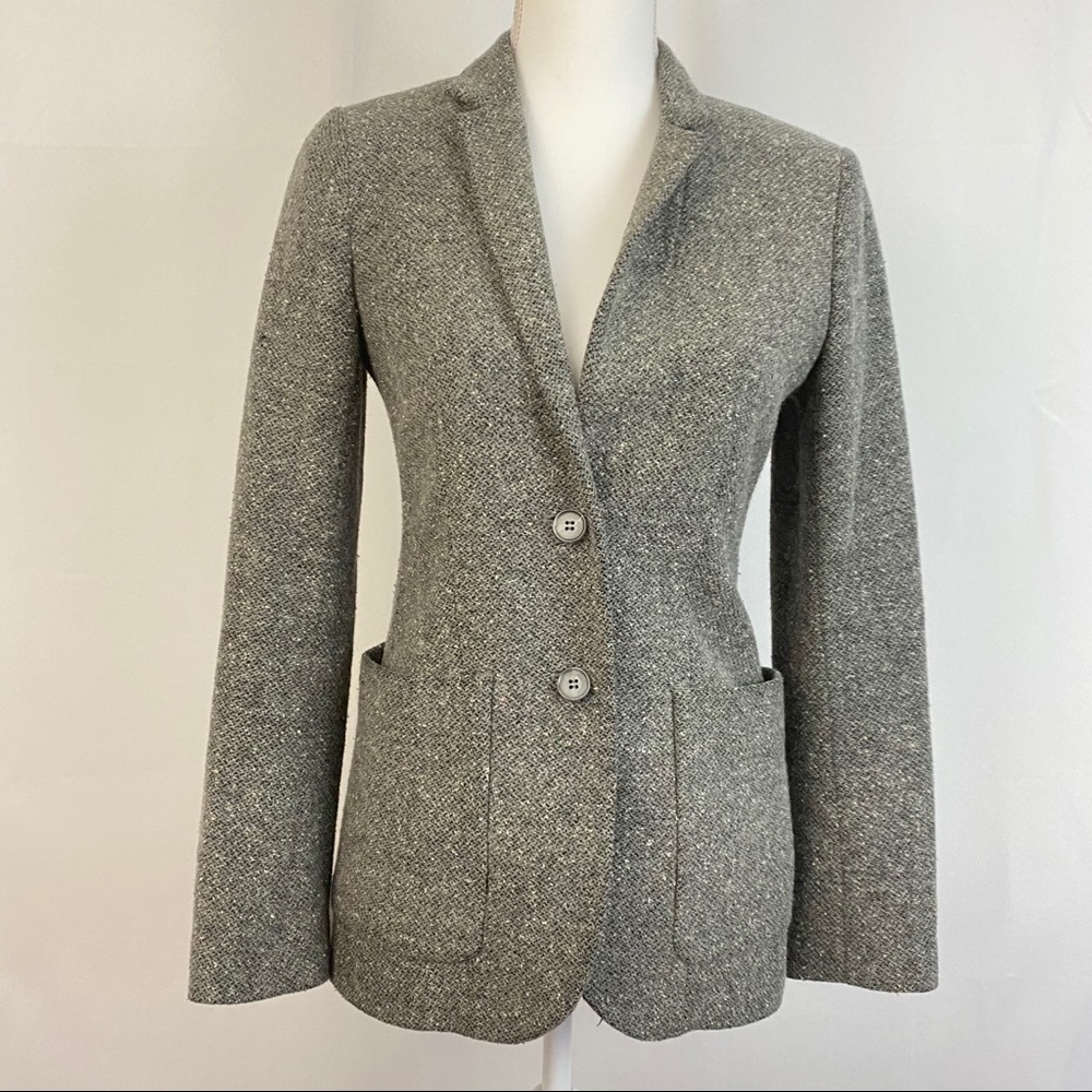 Aritzia Talula Tweed Wool Blend Blazer Jacket